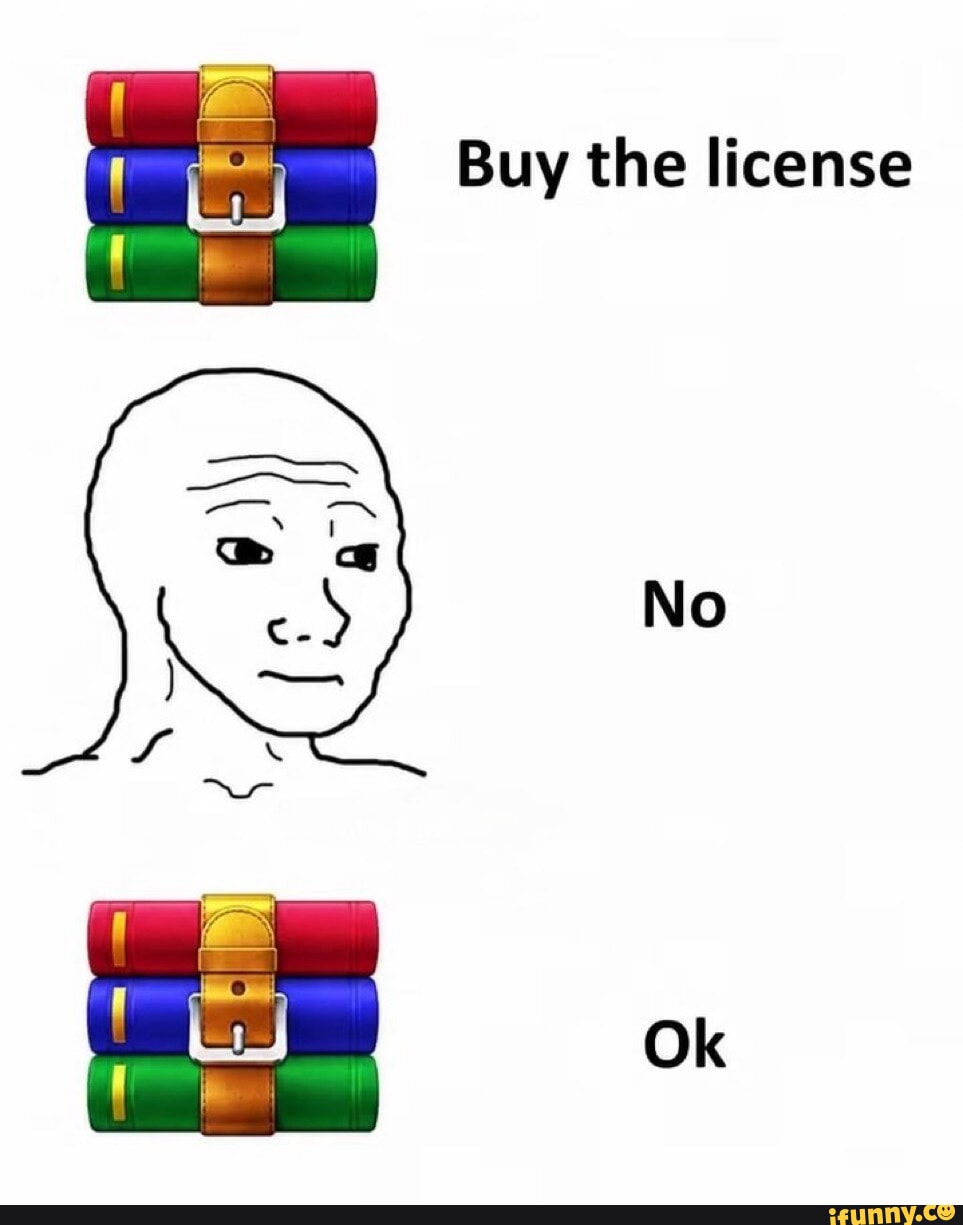 Buy the license No Ok
